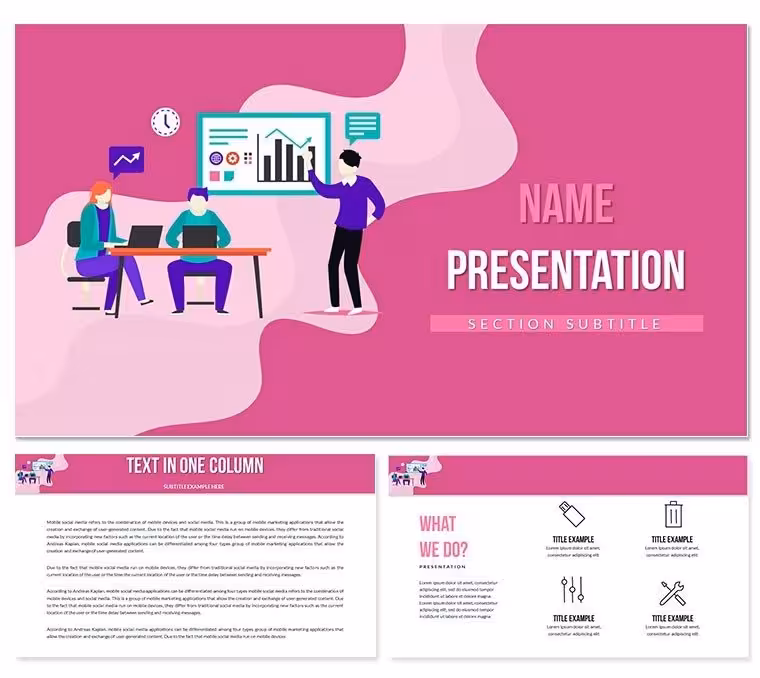 Analytics Forecasts Diagram Keynote Template - Editable KEY