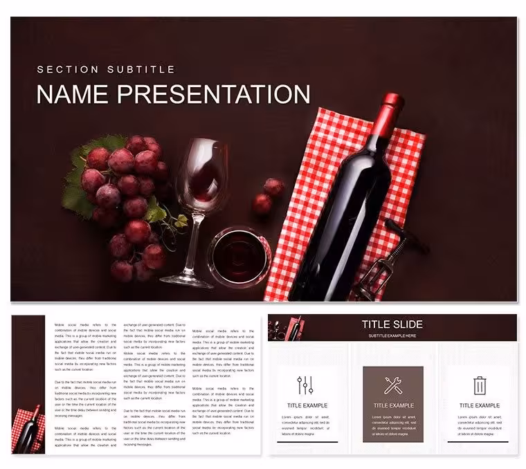 Wine Best Brand Keynote Template