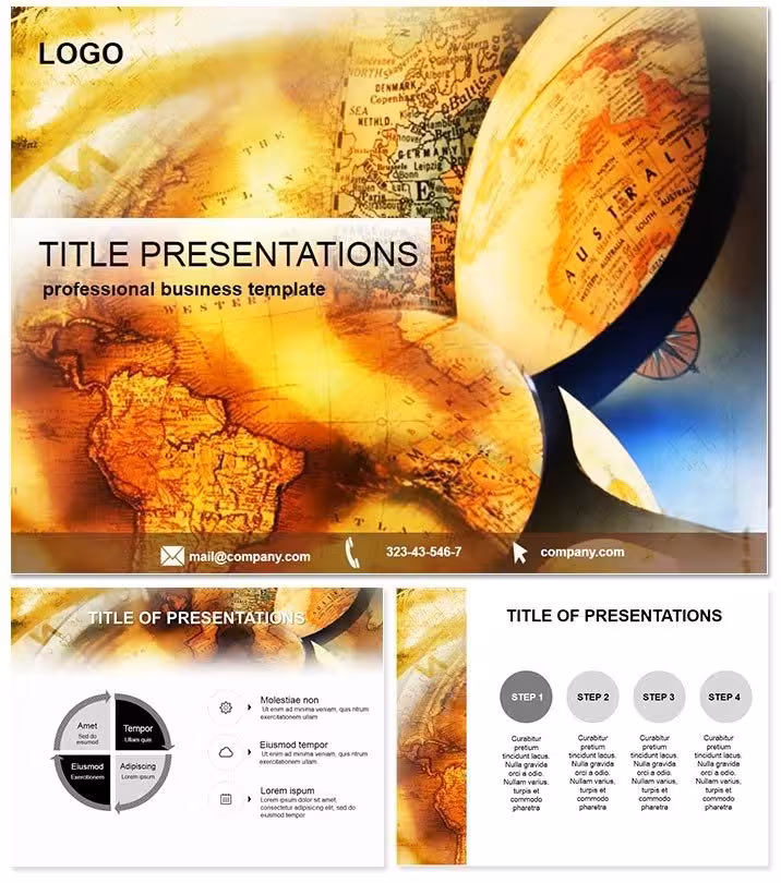 Adventurous Search Country PowerPoint Template