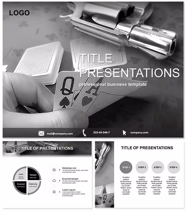 Excitement Blackjack PowerPoint Templates