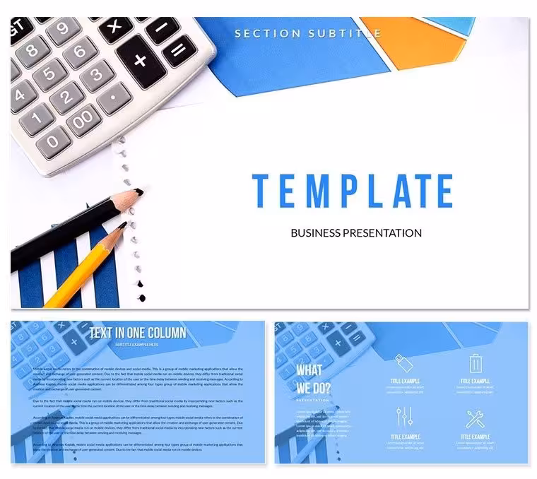Financial Trading Keynote Template - Instant Download | ImagineLayout