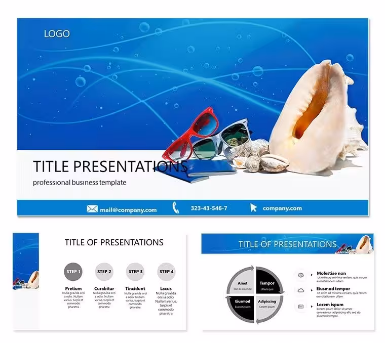 Seashell Tourism Keynote templates