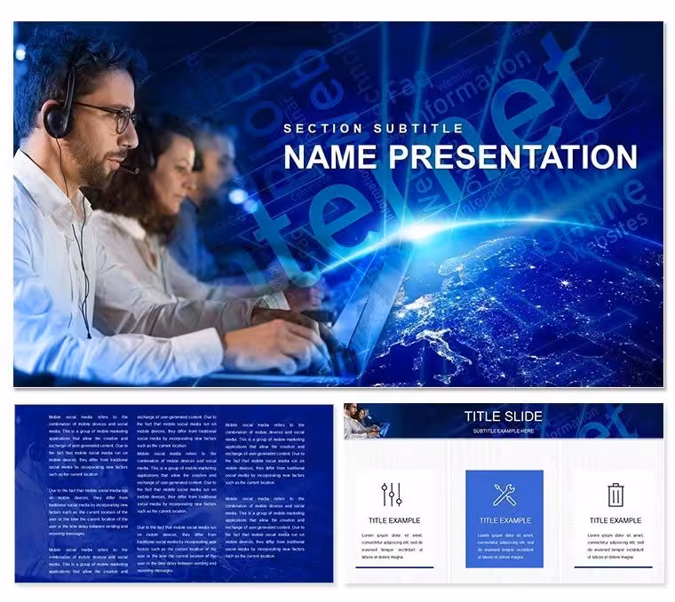 Internet Communication Keynote Template: Channel the Connection