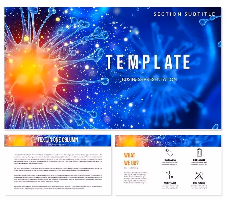 Dangerous Virus Template and Background for Medicine Keynote presentation