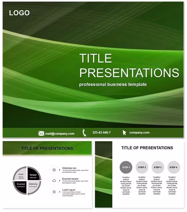 Vibrant Green Background PPT