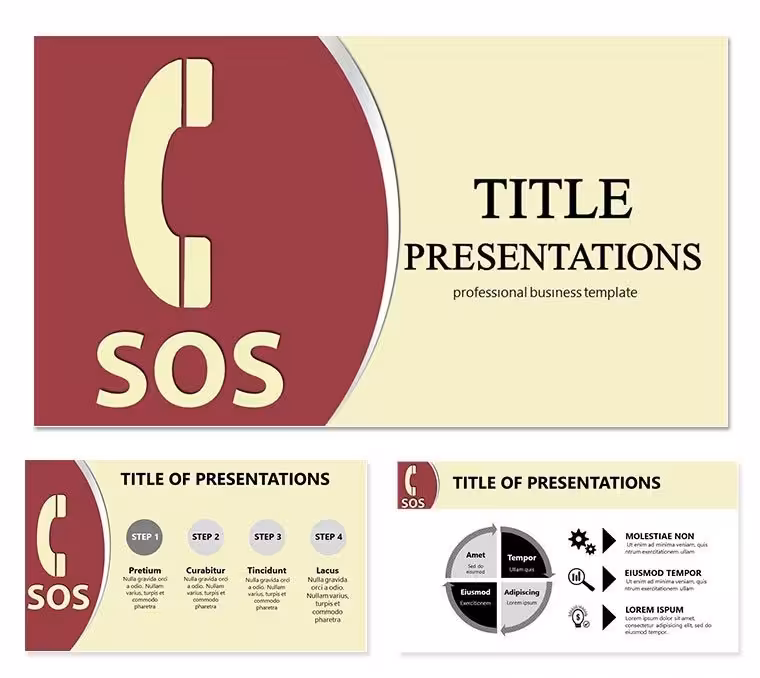 SOS phone Keynote templates