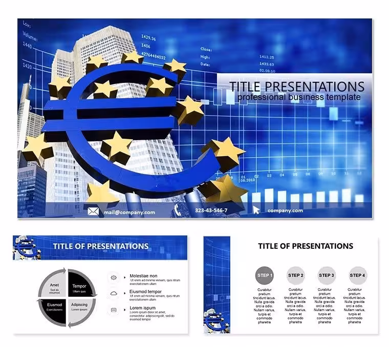 Eurocurrency PowerPoint Template: Charting the Euro`s Global Flow