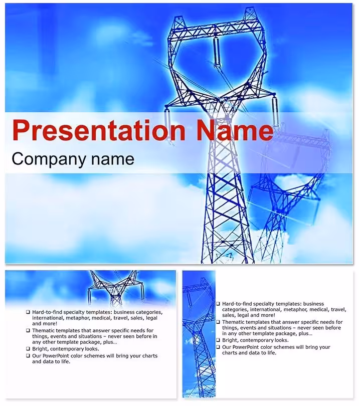 Electricity Distribution PowerPoint Template