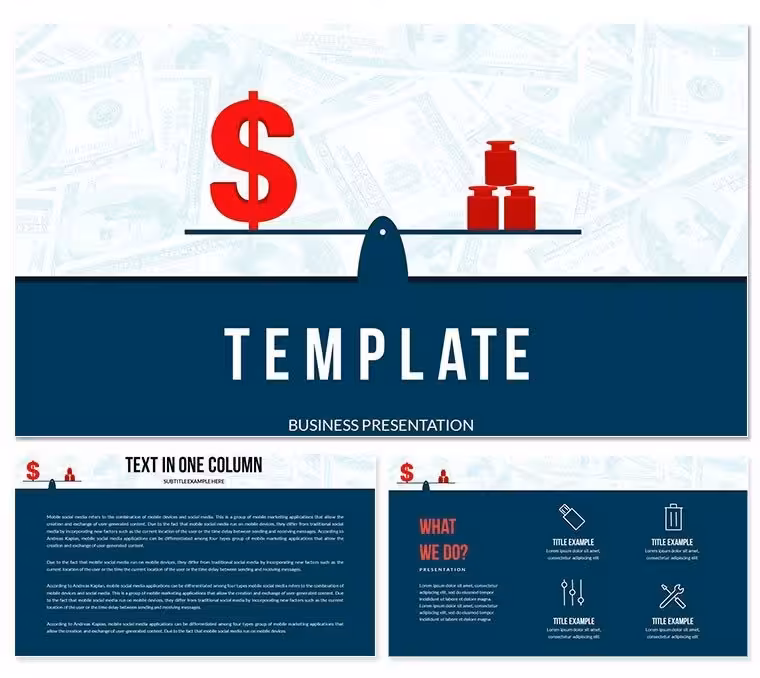 Dollar Weight Scale Keynote templates