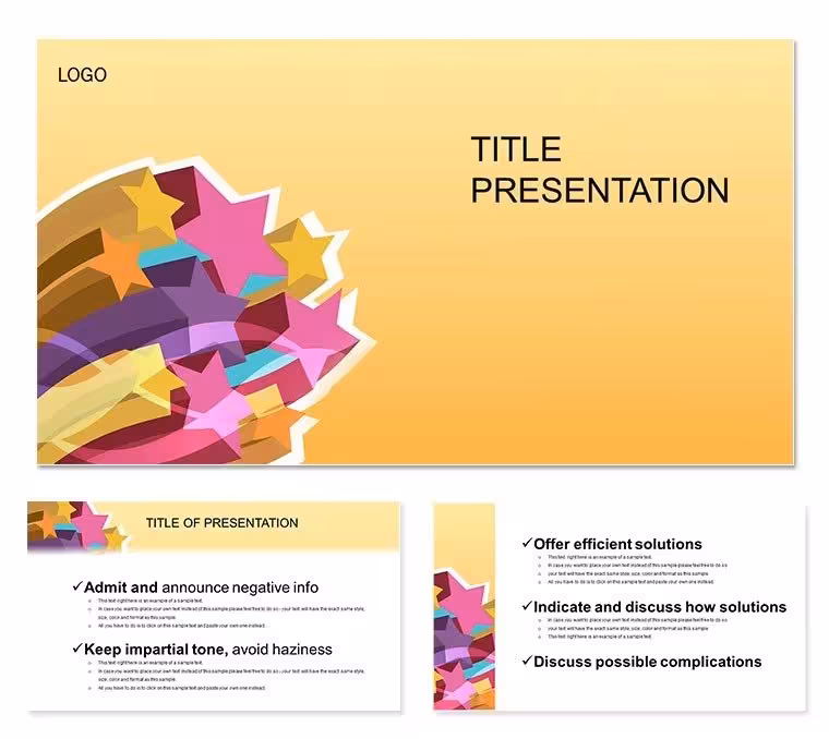 Free Cosmic Star PowerPoint Theme