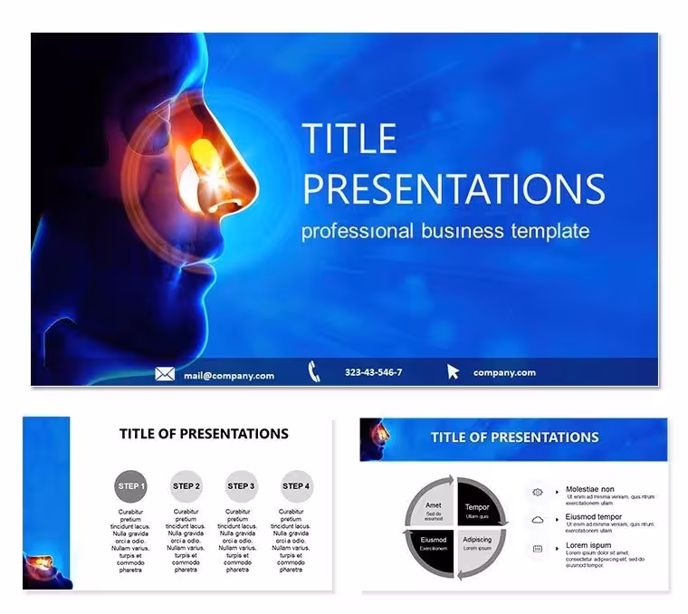 Nose Diseases Keynote Template: Professional Medical Visuals