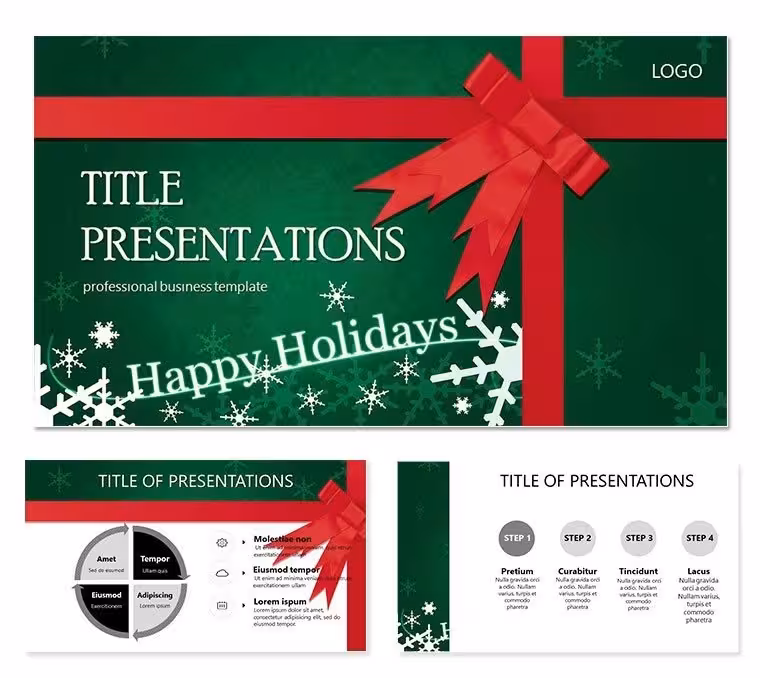 Happy Christmas PowerPoint Template: Celebrate with Style