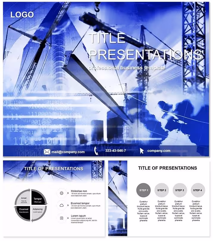 Construction World Building PowerPoint Template