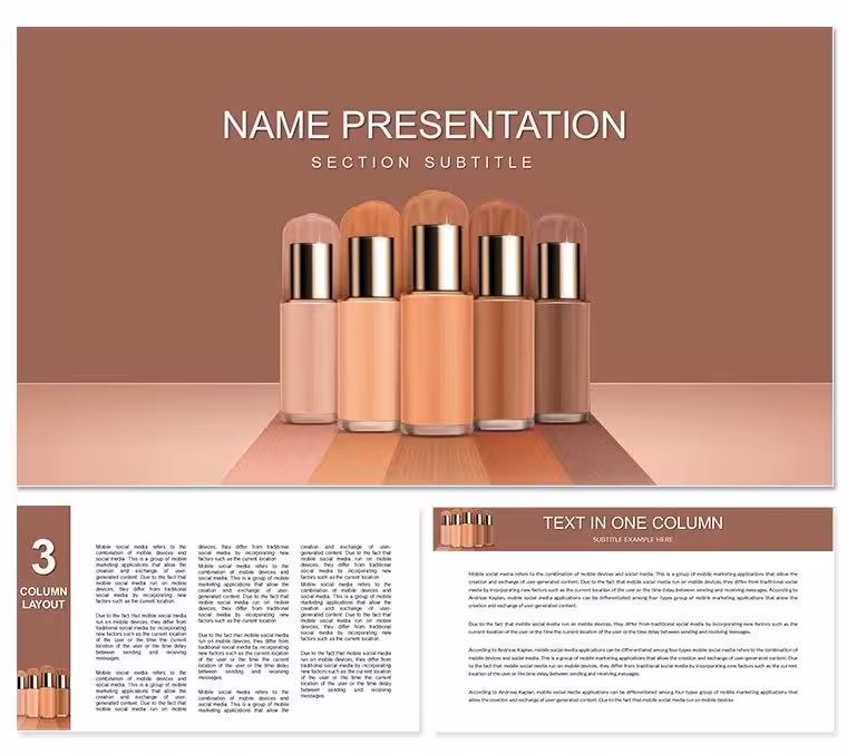 Makeup: Flawless Skin Keynote Template - Download Presentation