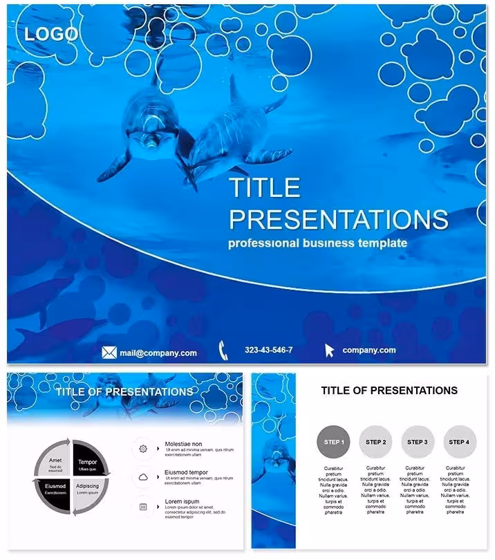 Dolphins PowerPoint Template: Dive into Impact