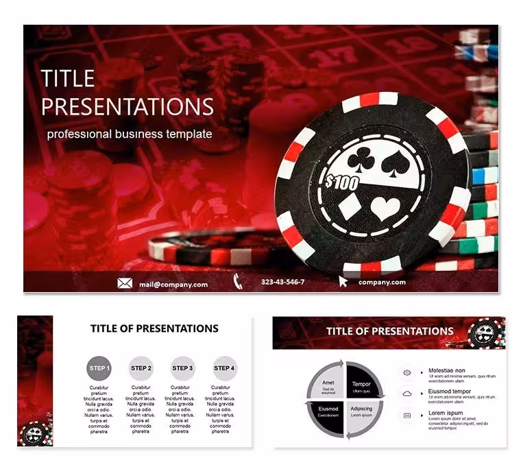 Casino Chips Keynote Template: Hit the Jackpot on Visual Storytelling