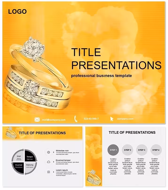 Wedding Ring Showcase PowerPoint Template