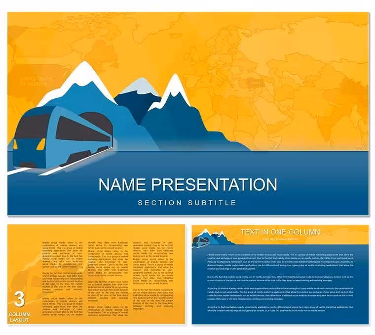 Rail Transport Keynote Templates
