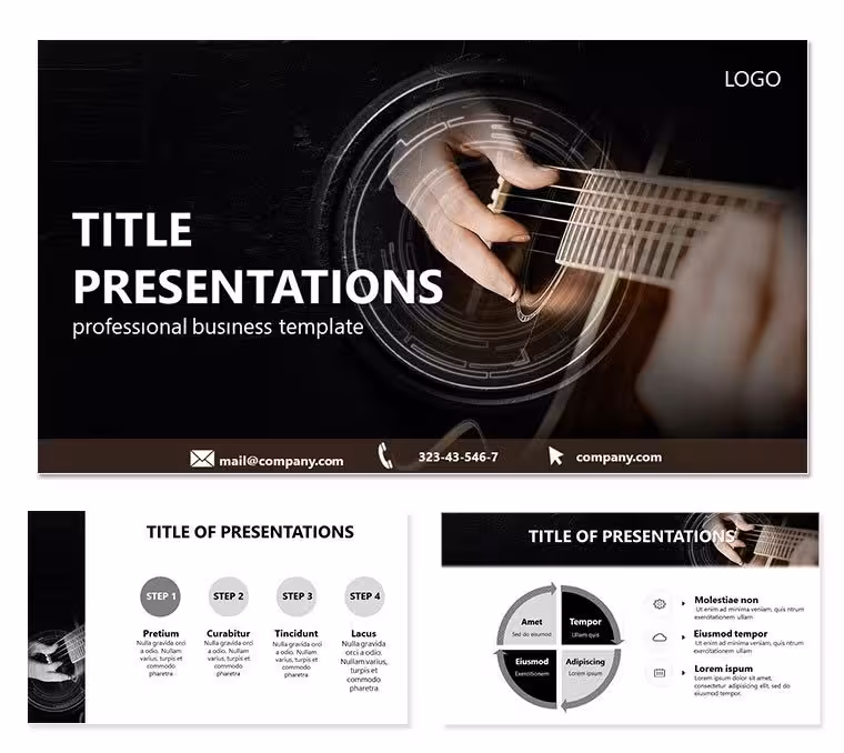 Tutorial Guitar Keynote Template: Harmonizing Beginner Journeys