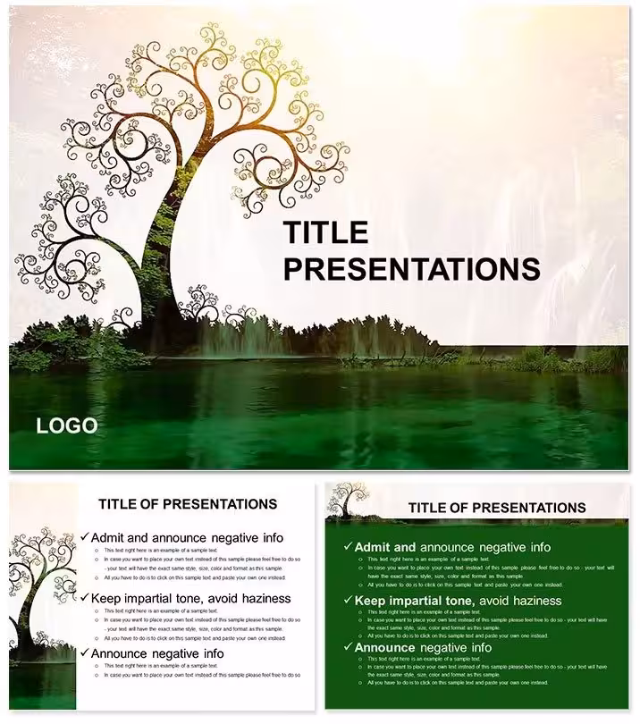 Eco Tree of Life Keynote Template for Sustainability