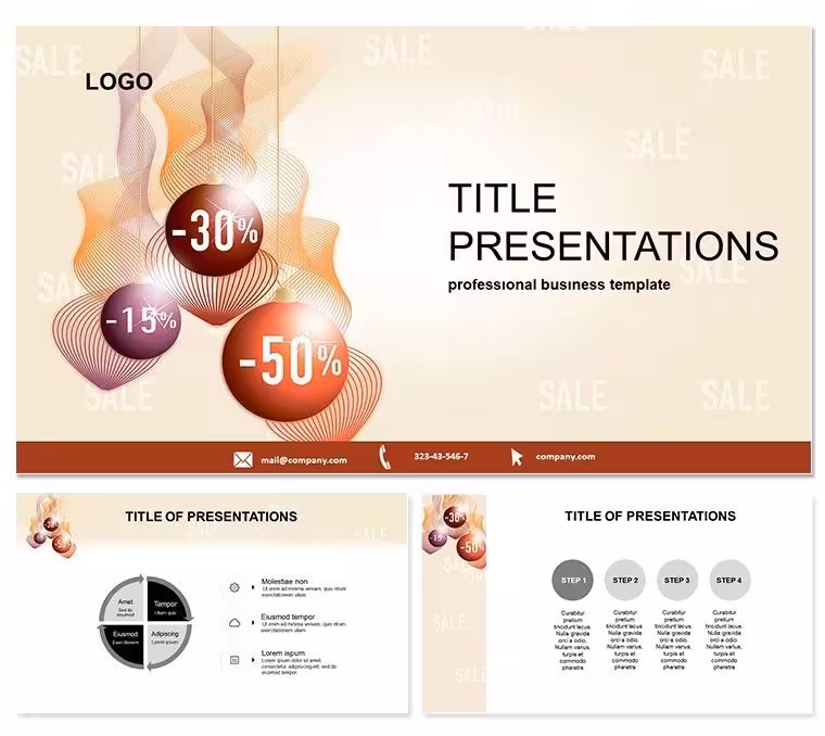 Festive Christmas Discounts PowerPoint Template