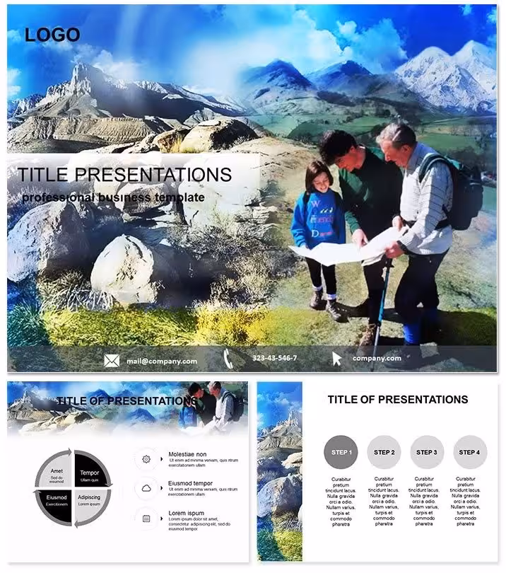 Family Travel PowerPoint Template: Chart Your Next Adventure