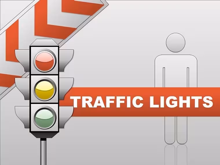 Traffic Lights Keynote Charts Template: Illuminate Your Urban Traffic Strategies