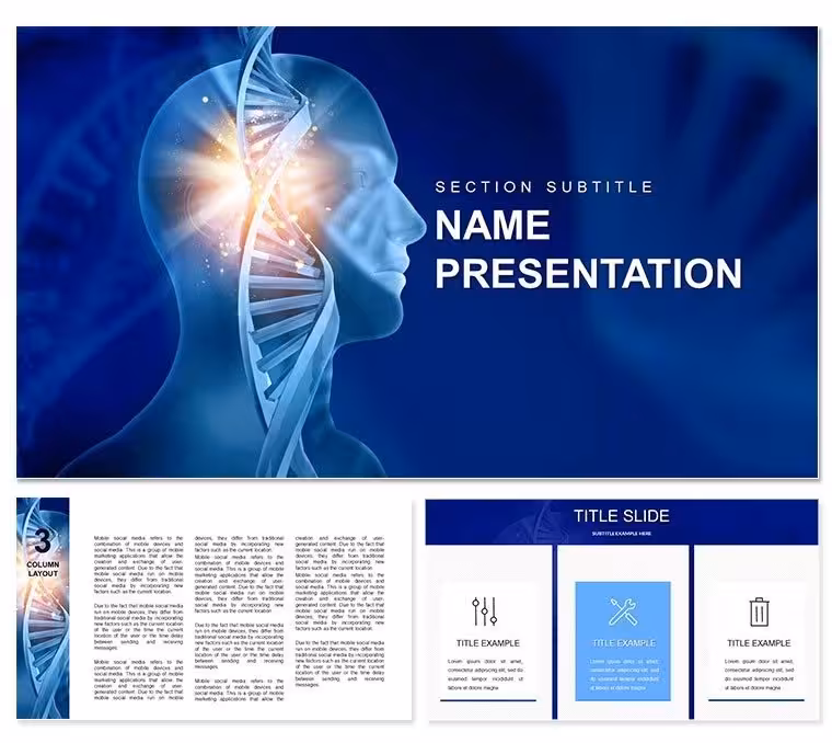 Life Code : What is DNA Keynote template