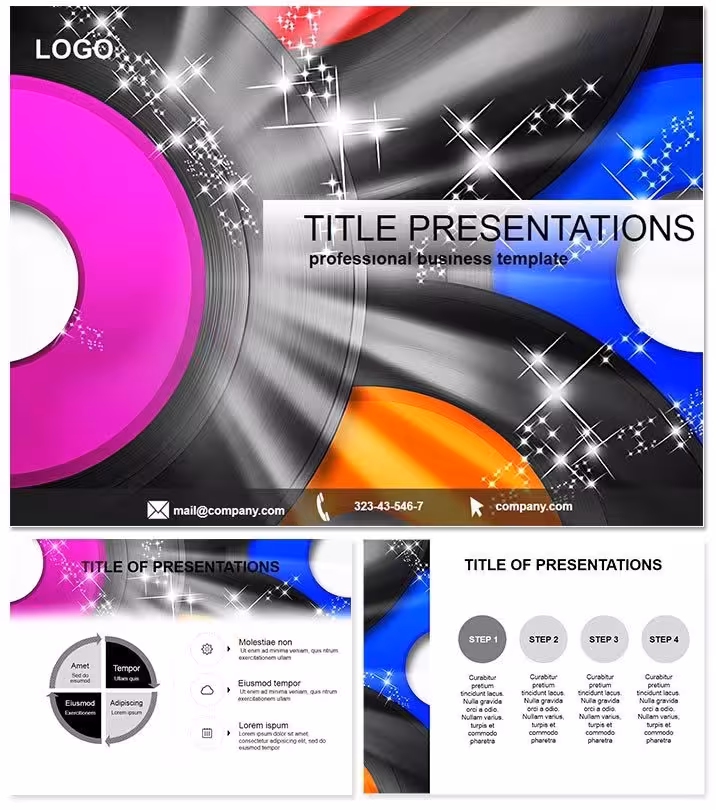 DJ Disco PowerPoint Template: Ignite Your Music Presentations