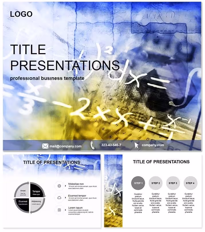 Math Calculation PowerPoint Template