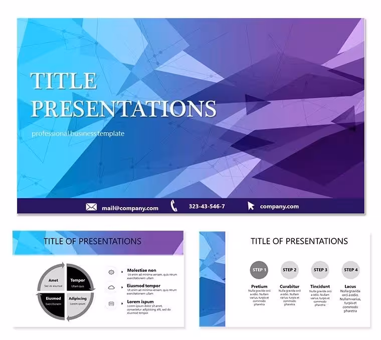 Abstract Terminal PowerPoint Template: Presentation
