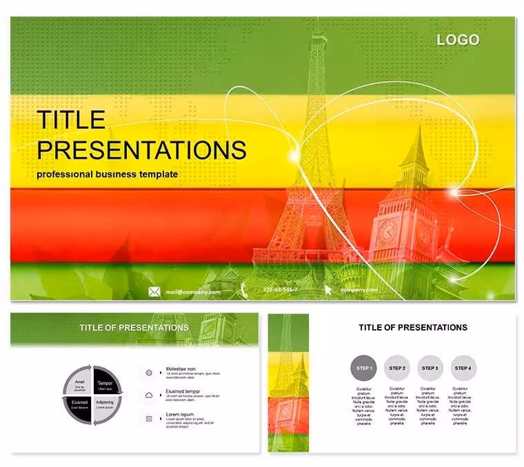 Travel Itinerary PowerPoint Infographic Template