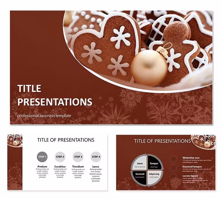 Christmas bakings Keynote templates