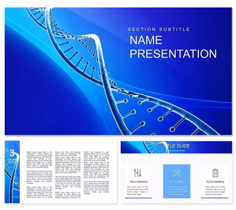 Human Genome Project Keynote template