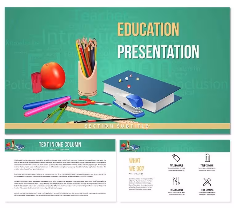 Education and e-learning Keynote templates, Presentation Themes