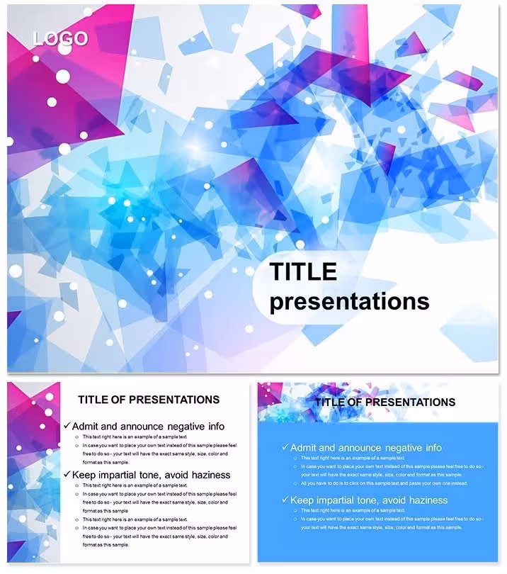 Colorful Plastic Abstract Keynote Template for Pros