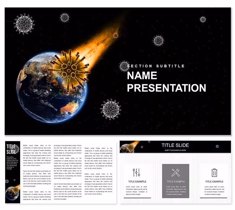 Viruses and Pandemics on Earth Keynote Template: Visualizing Global Health Challenges