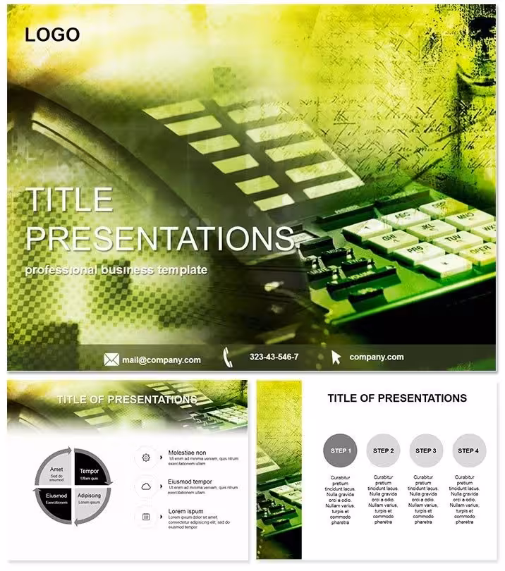 Telephone Apparatus PowerPoint Template
