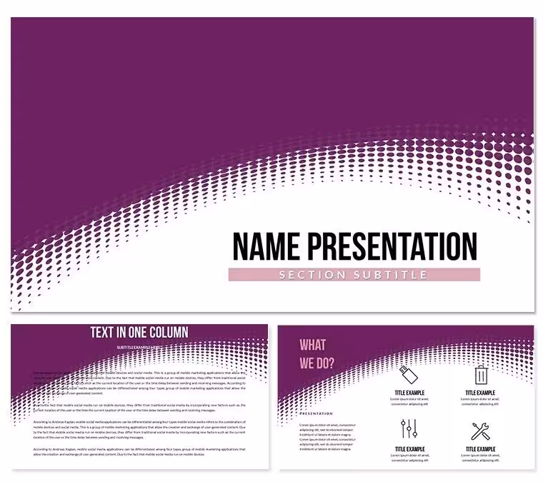Free Stylish Wallpaper Keynote Template - Download Presentation
