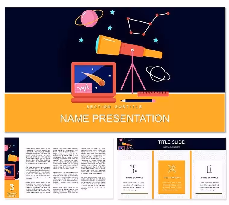 Cosmology and Astronomy Keynote Template for Presentations