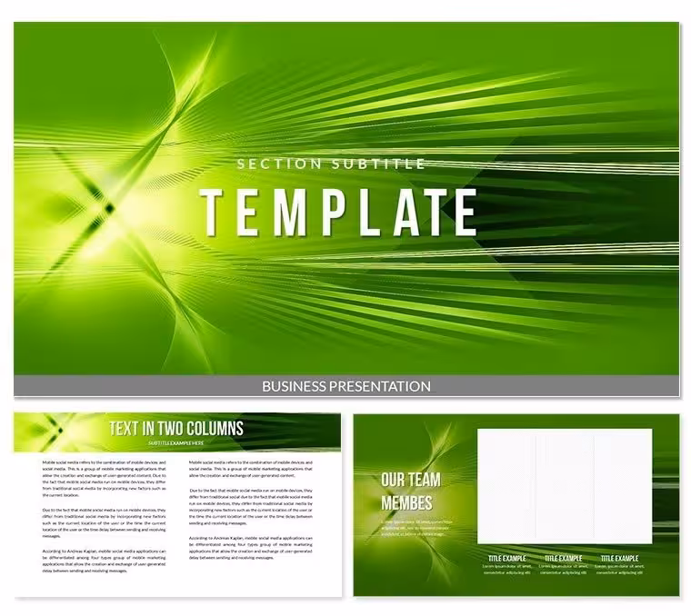 Illusion of Light Keynote template