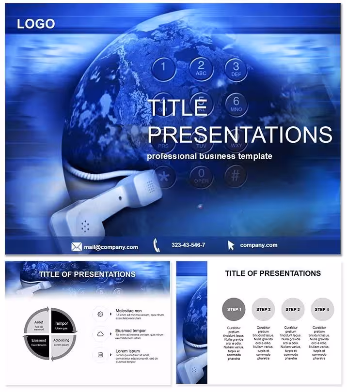 Telephone Services PowerPoint Template Guide