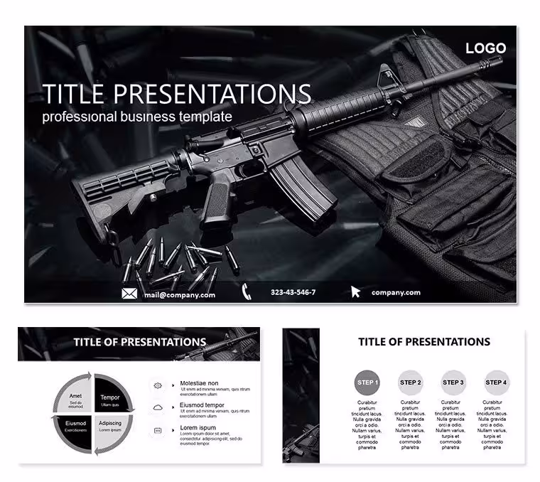 Equipment for Soldier PowerPoint Template: Arm Your Training Arsenal