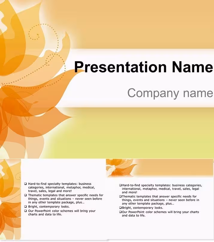 Joyful Greetings Flower Keynote Template Collection