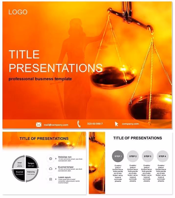 Dynamic Criminal Justice PowerPoint Template