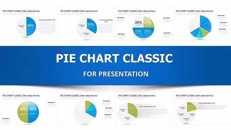 10 Segment Pie Chart Template for Keynote - 37 Fully Editable Slides | Instant Download