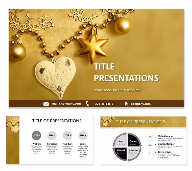 Festive New Year and Christmas Keynote Template - Download Presentation