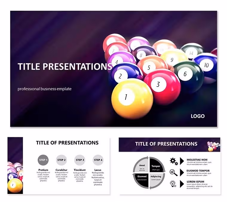 Online billiards Keynote templates