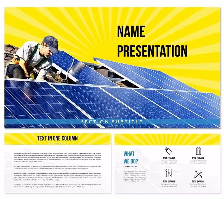 Solar Panels Keynote Templates - Download Themes for Presentation