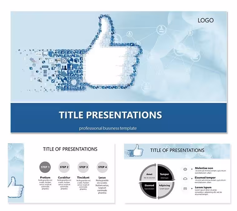 Like Social Media Marketing Definitions Keynote Template Presentation